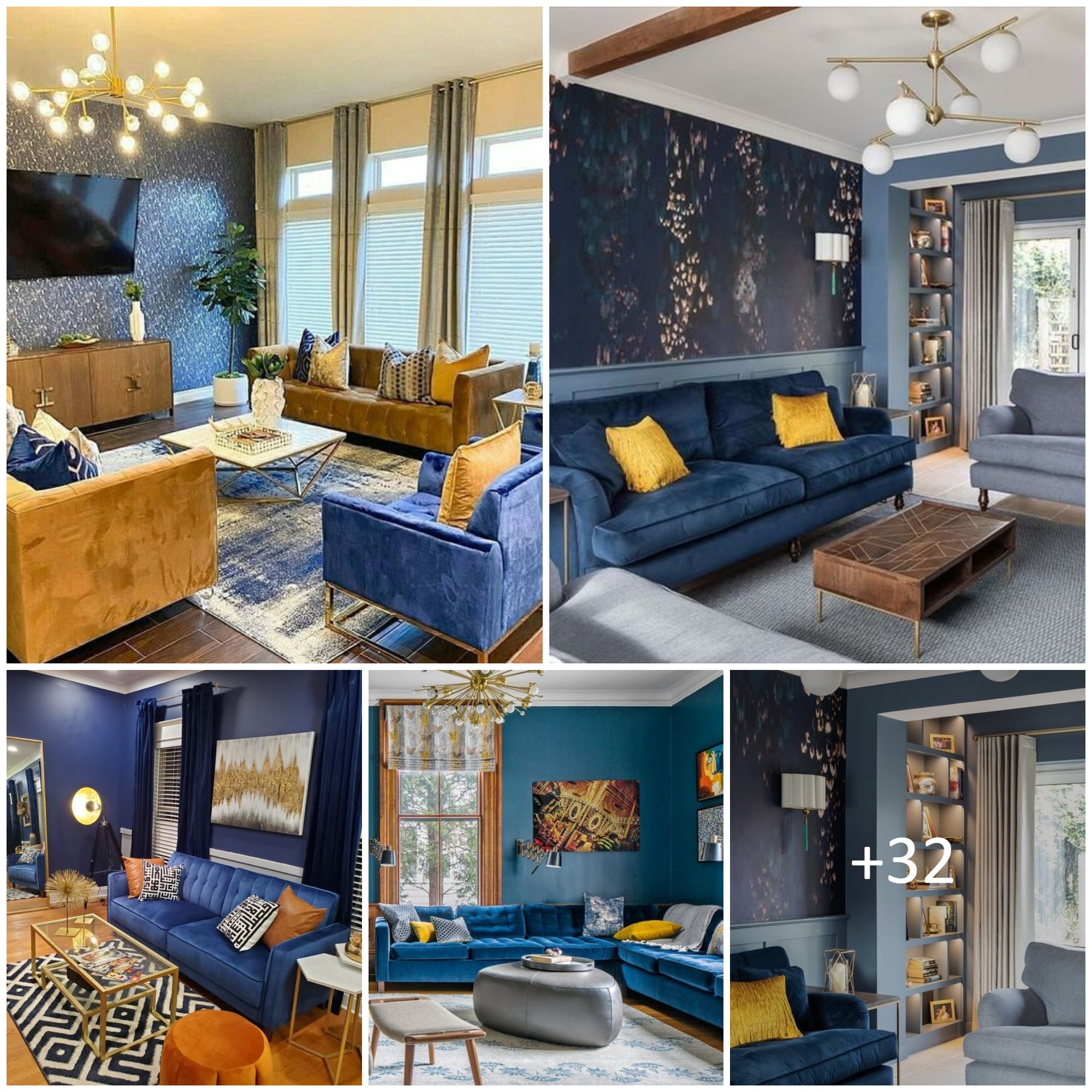 Stunning Ideas to Turn Your Blue and Gold Living Room into the Perfect Space