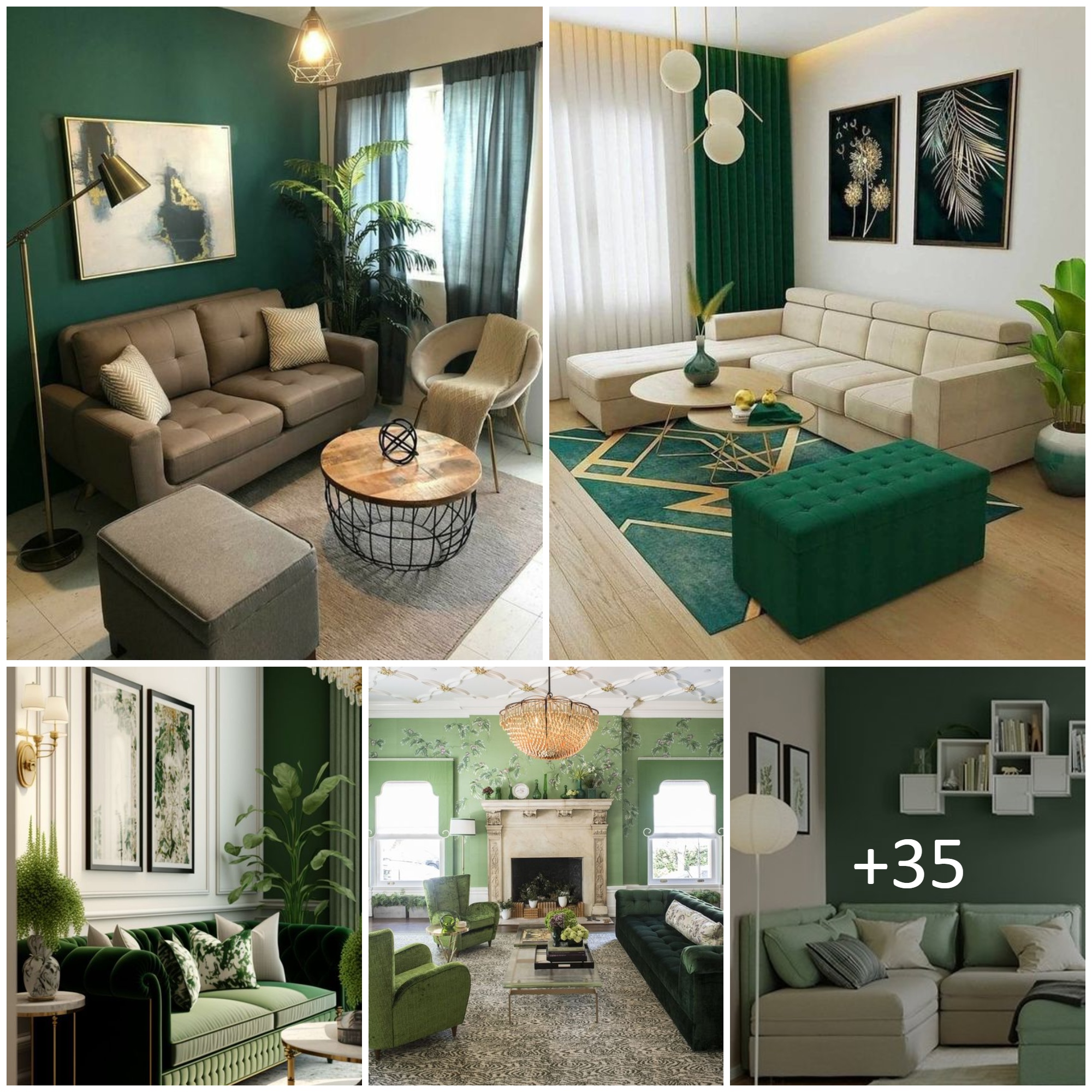 Green Living Room Ideas for a Relaxing Refresh