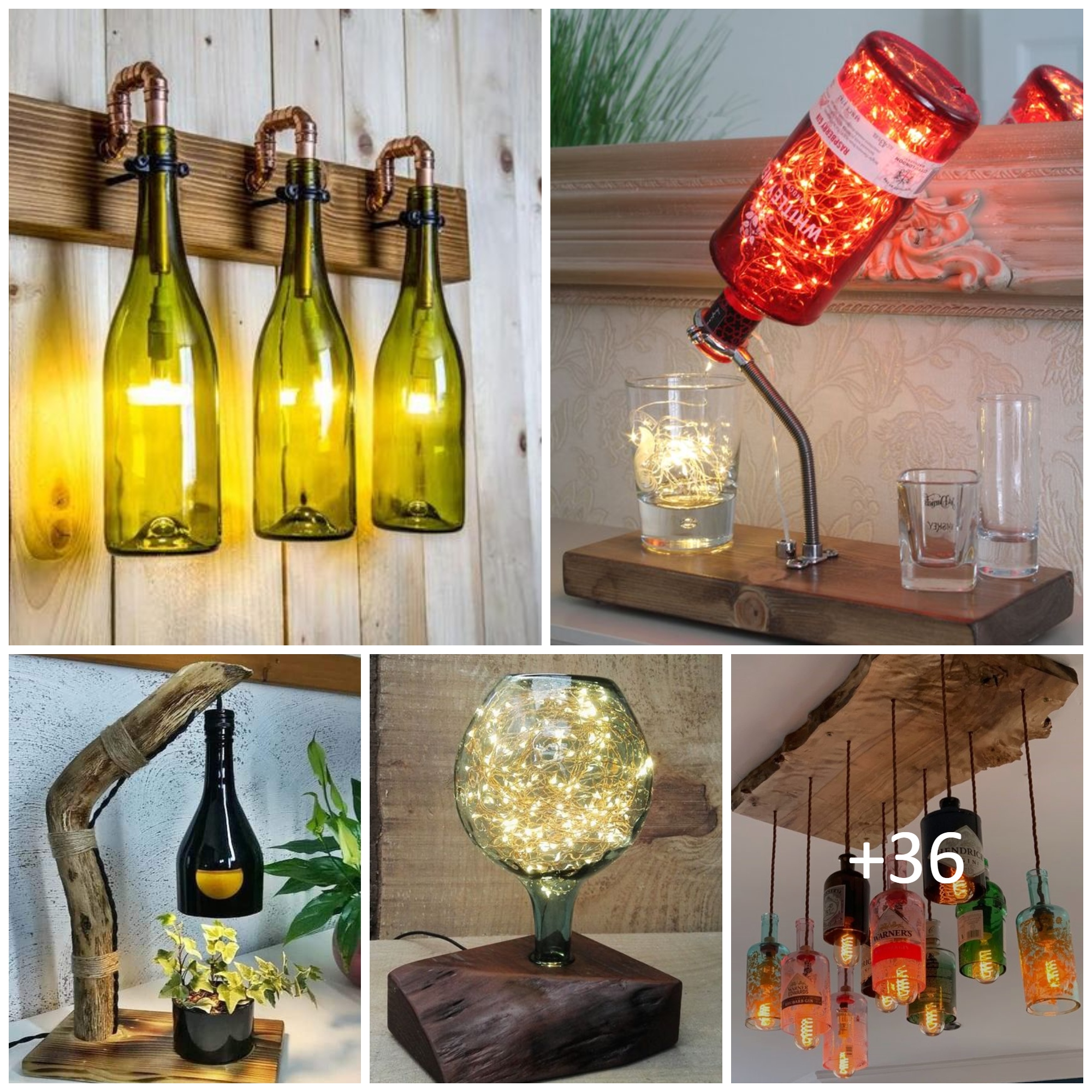 Bottle Lamps Decor Ideas That Will Add Uniqueness To Your Home
