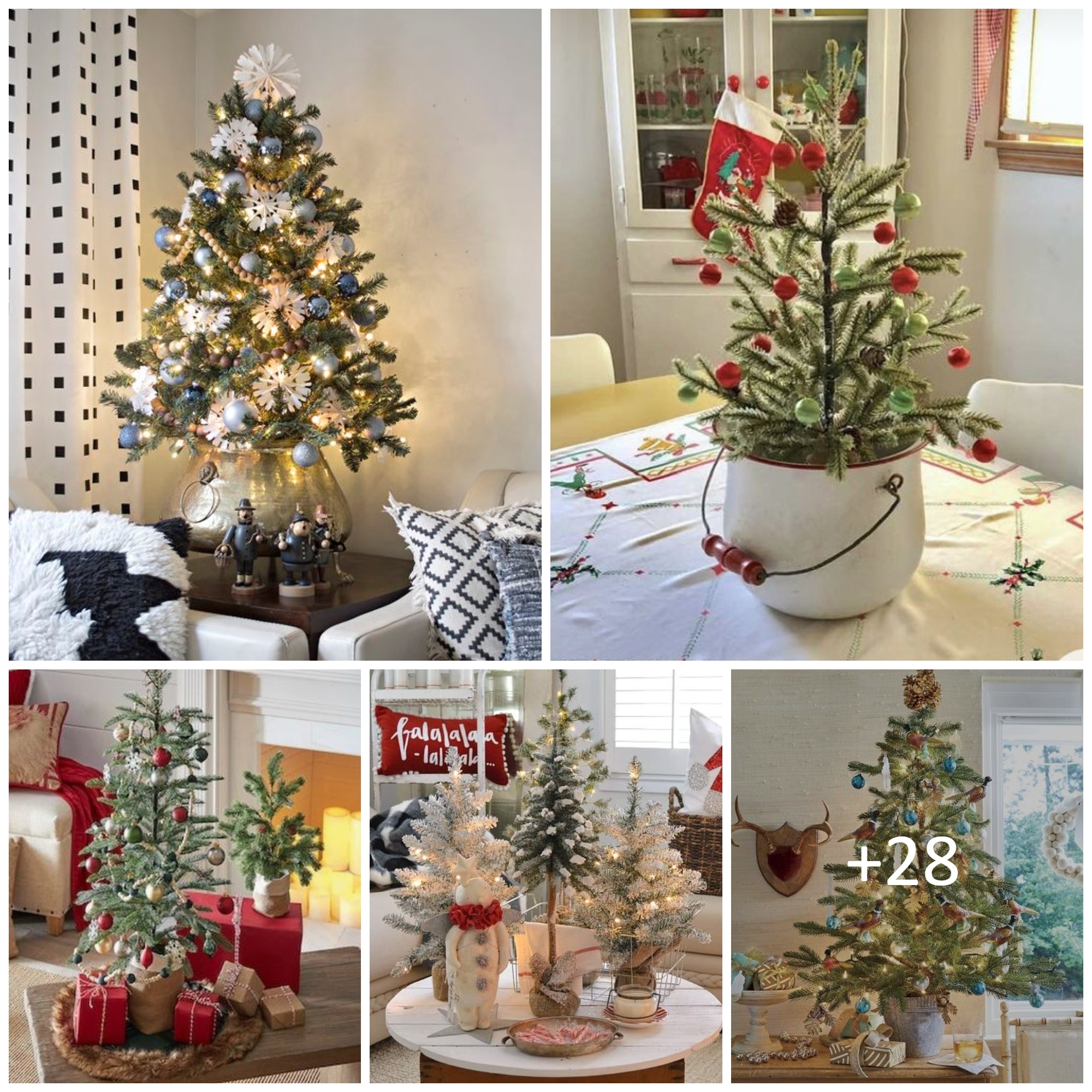 Tabletop Christmas Trees to Decorate Your Small Space