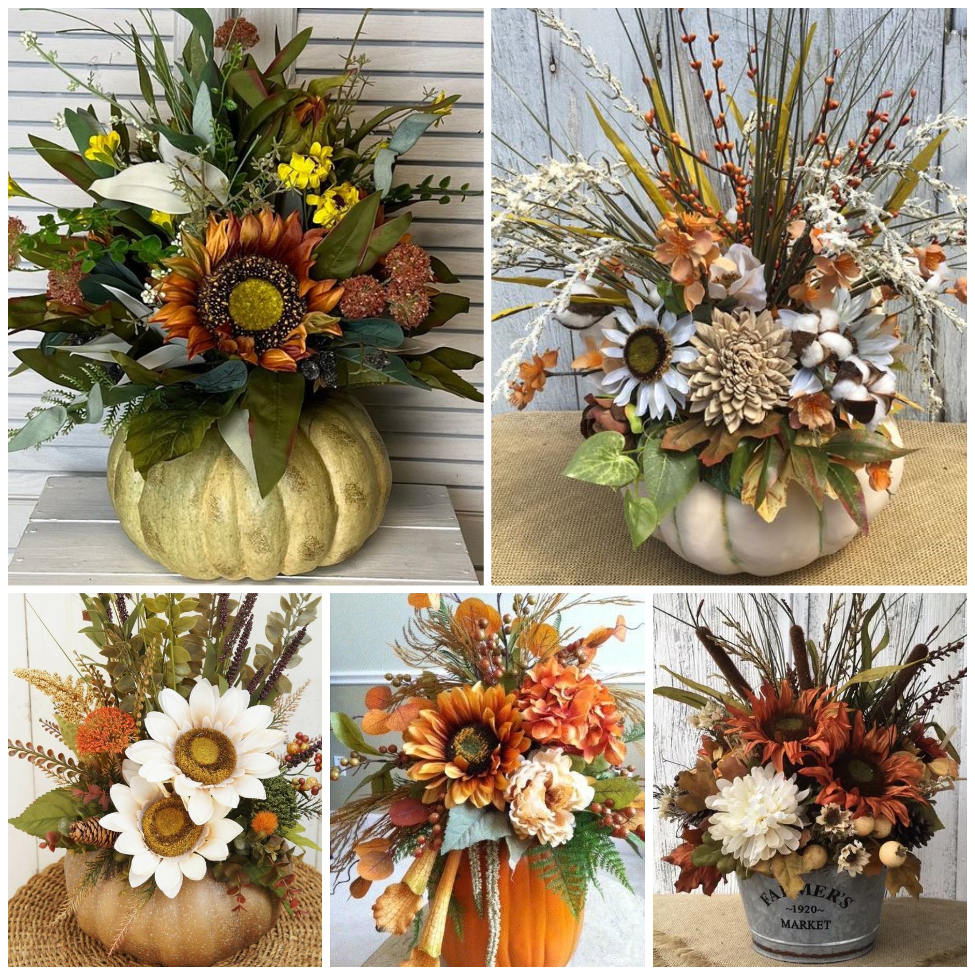 Fall and Thanksgiving Flower Arrangements and Centerpieces