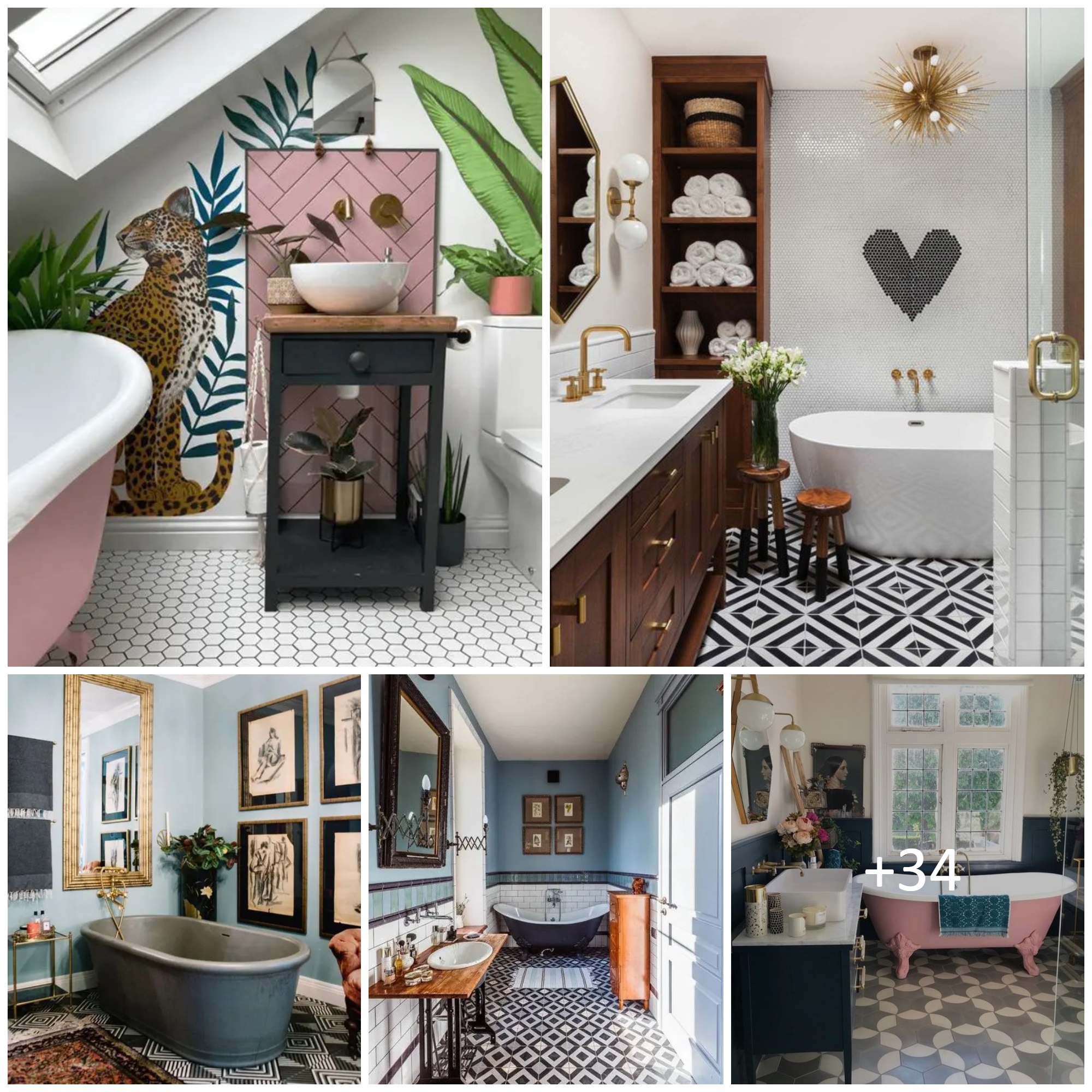 Eclectic Bathroom Ideas to Steal Attention