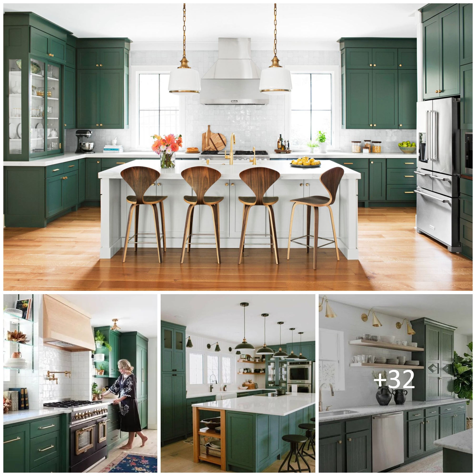 Green Kitchens That’ll Make You Want to Redo Yours
