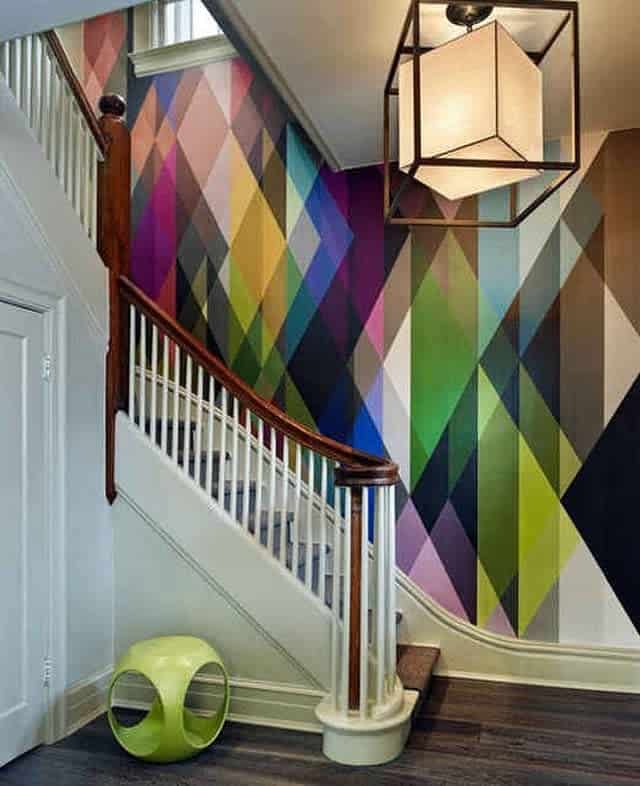 colorful abstract wall painting