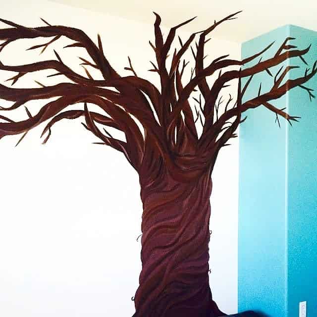 Artistic Tree Mural 