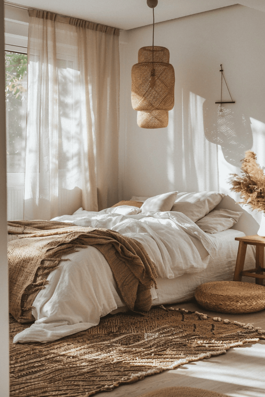 Calming Neutral Boho Style Bedrooms 1709367750 1