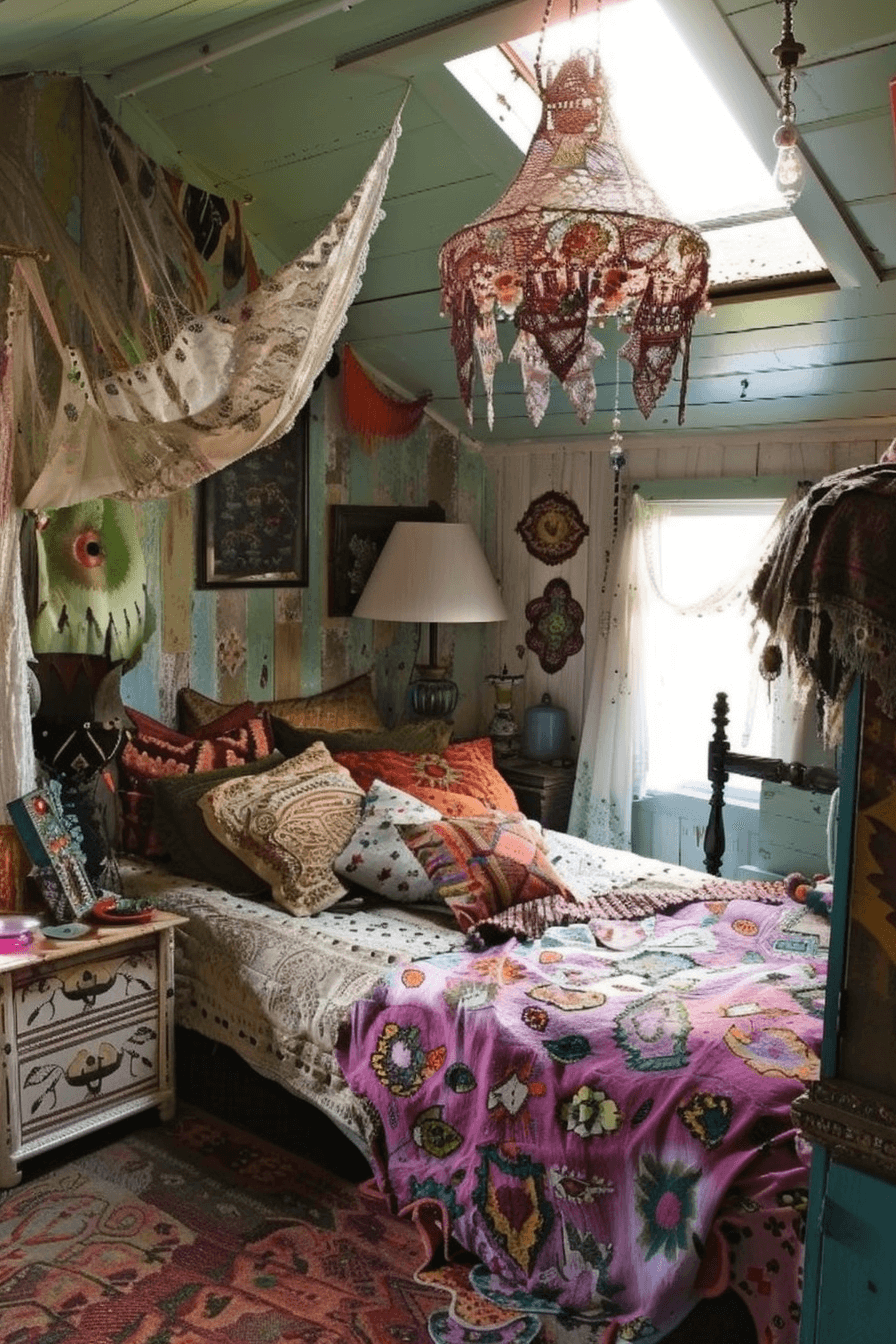 Bedroom with charm in boho style 1709380163 2