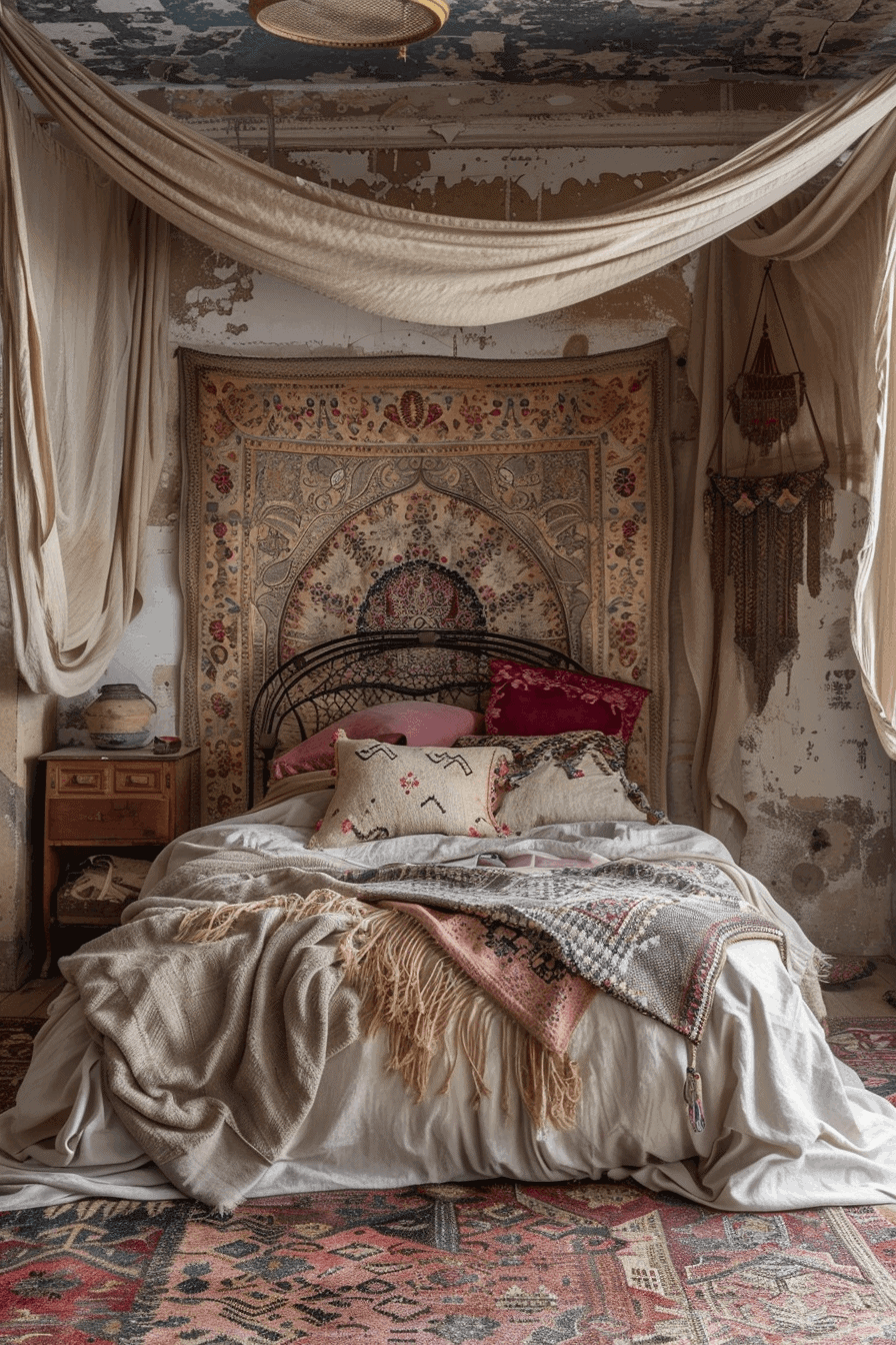 Muted color schemes for boho style bedrooms 1709380678 3