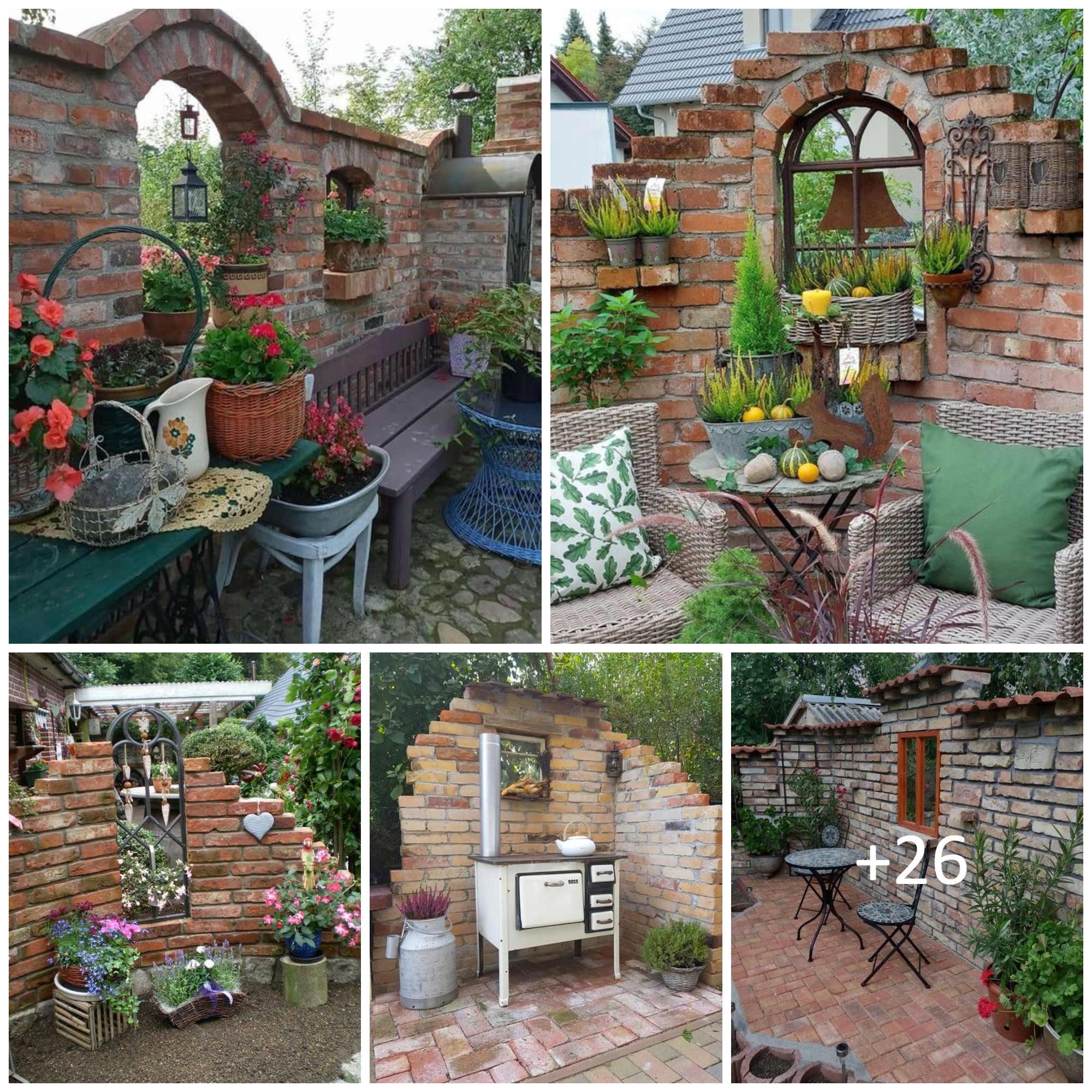 Garden Brick Wall Decor Ideas: Beautiful Boundary Inspiration