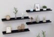 Black Floating Wall Shelves