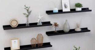 Black Floating Wall Shelves