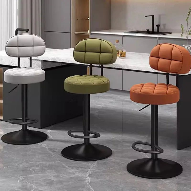 Enhance Your Comfort and Style with Adjustable Swivel Bar Stools Featuring Back Support