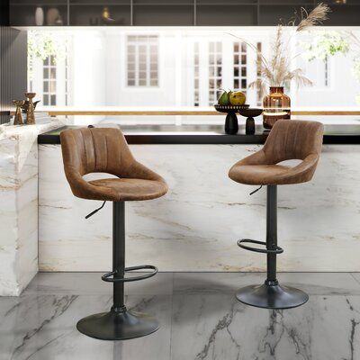 Enhance Your Seating Experience with Adjustable Swivel Bar Stools Featuring a Backrest