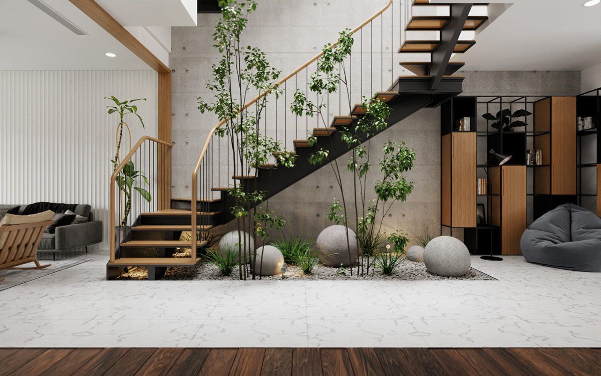 Indoor Garden Ideas In Under The Stairs