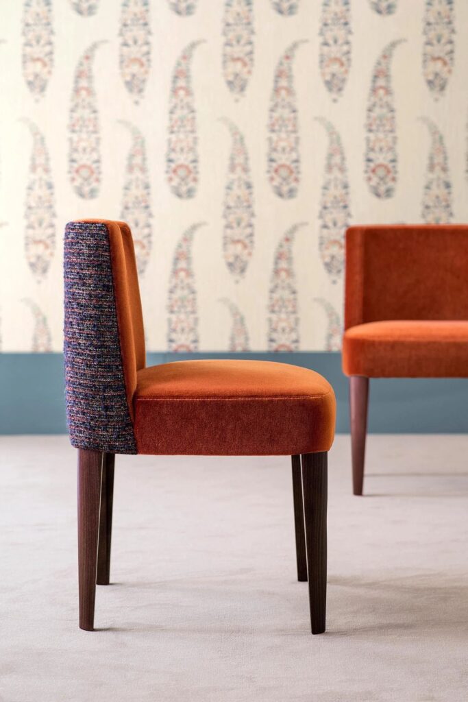 custom upholstered dining chairs