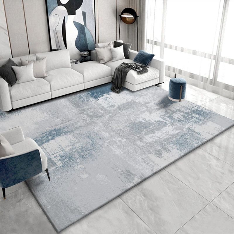 Revamp Your Living Room with Stylish Modern Blue Carpets