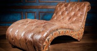leather chaise