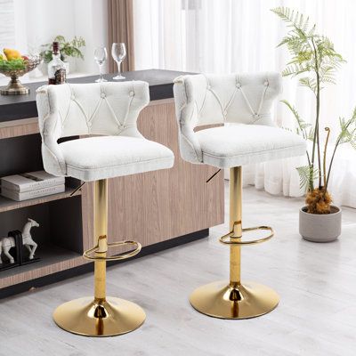 Height Adjustable Swivel Bar Stool