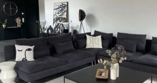black and white living room furniture