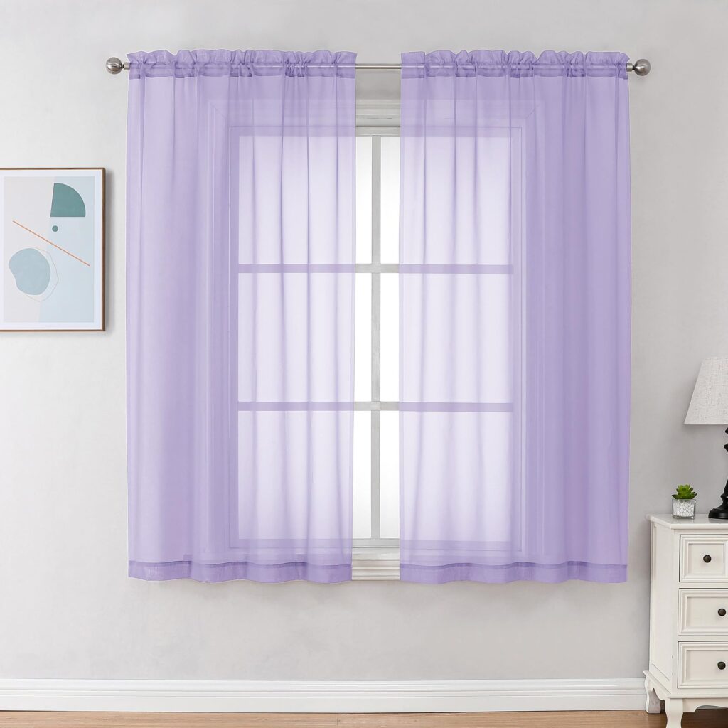 lilac curtains