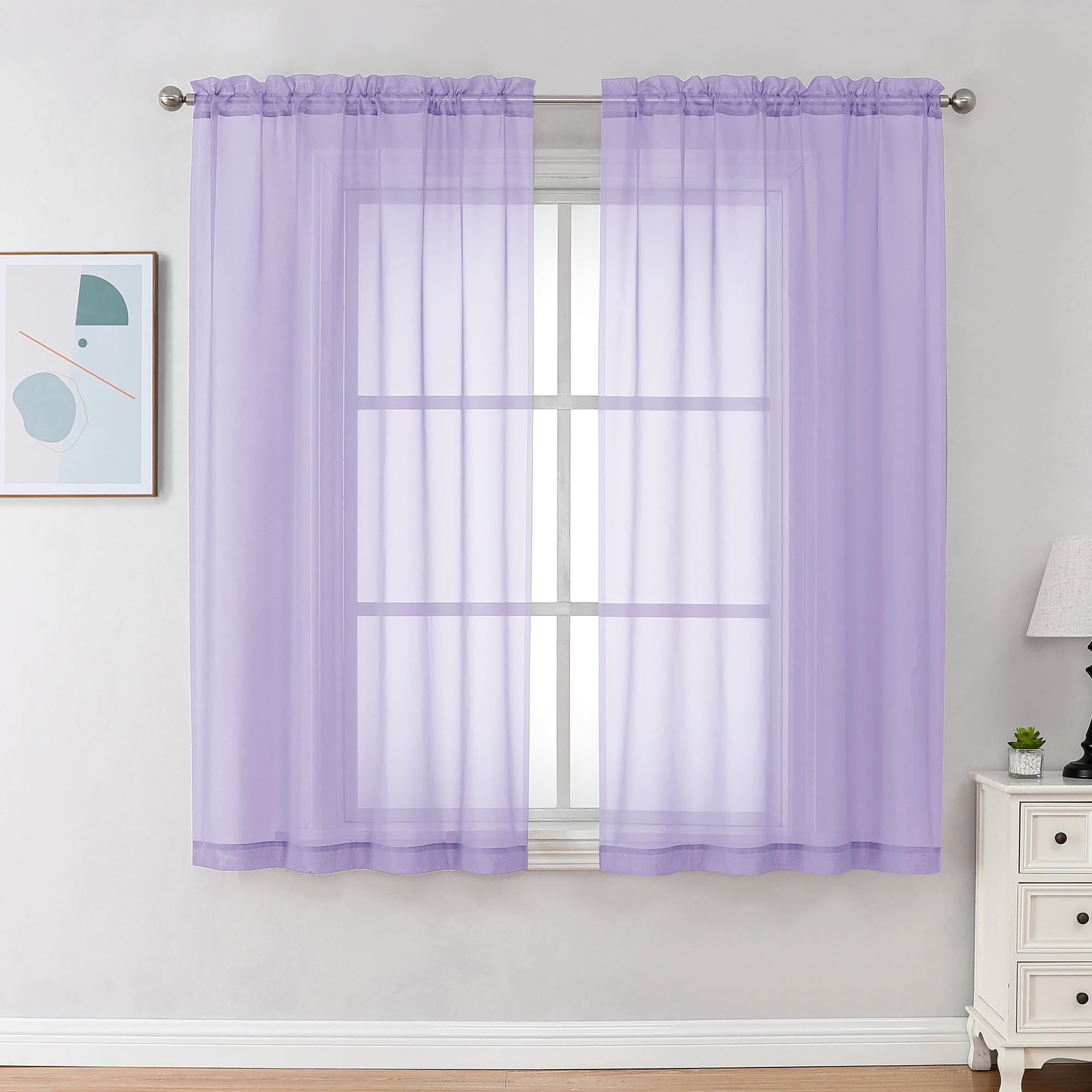 Chic Lilac Curtains: A Fresh Pop of Color for Your Home