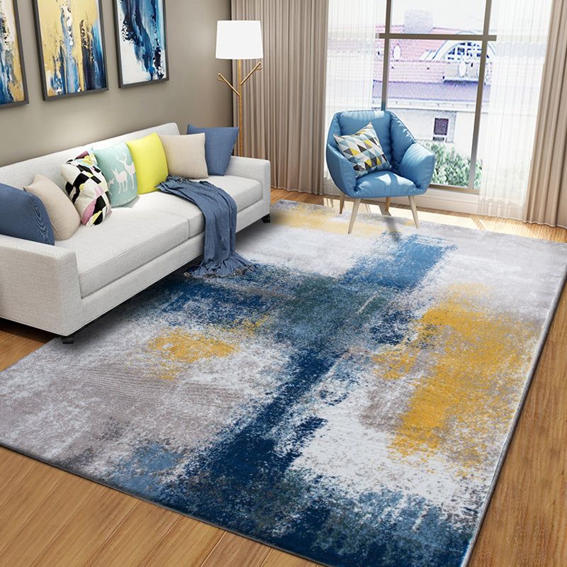 Modern Blue Carpet For Living Room