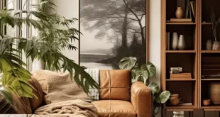 Living Room Design with plants
