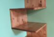 Wooden Corner Shelves Wall Mounted