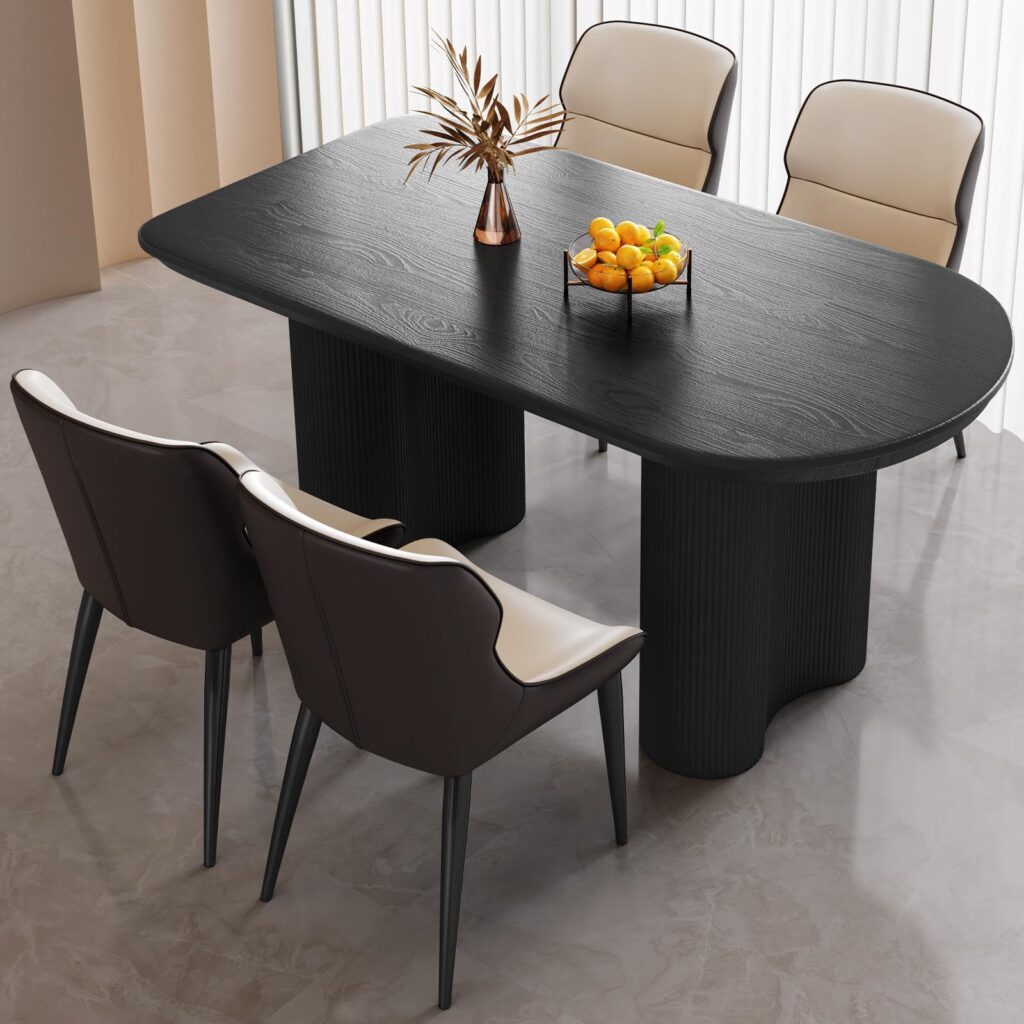 black kitchen table and chair sets