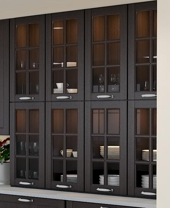 Elegant Kitchen Wall Cabinets with Glass Doors: A Stylish Storage Solution