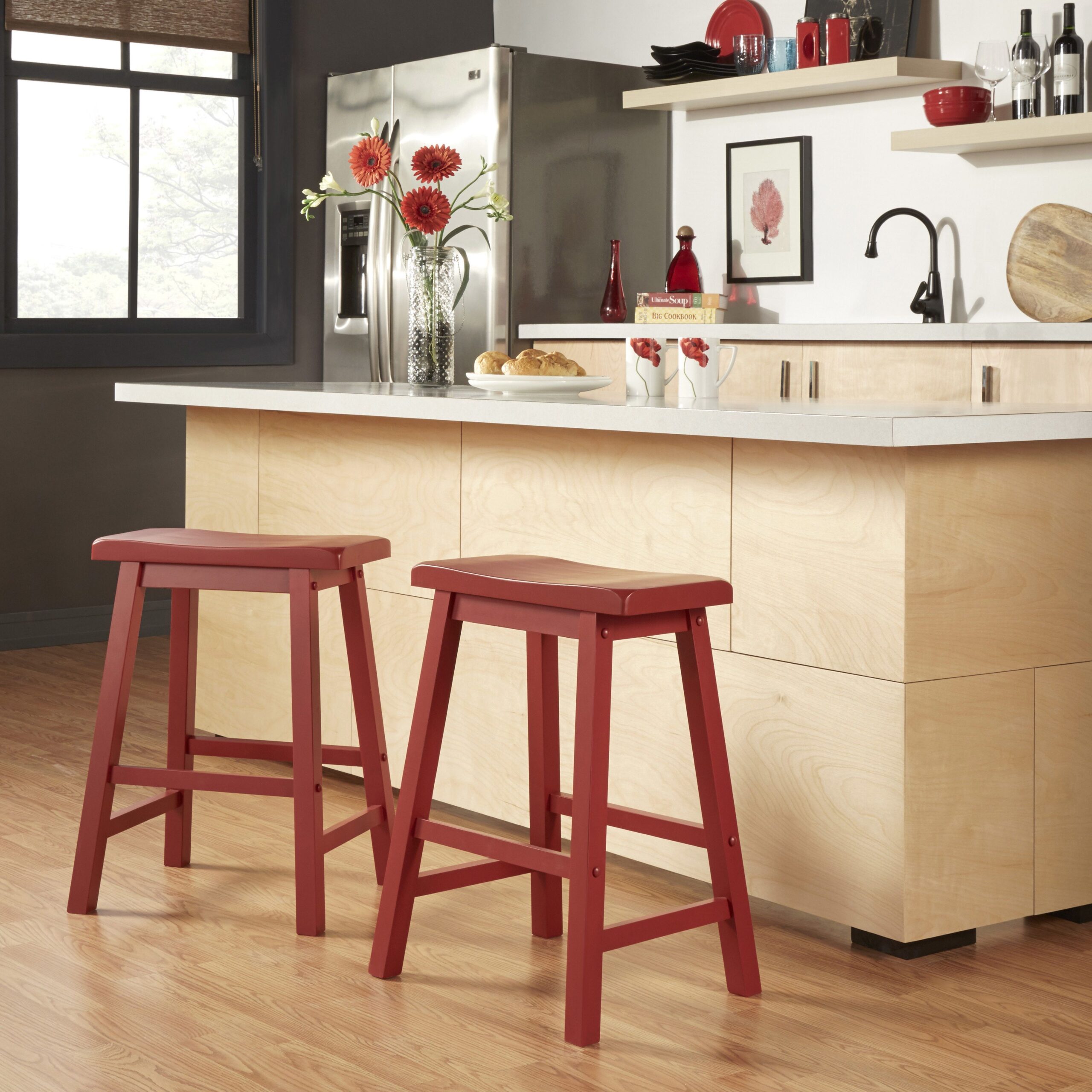 Oak Swivel Bar Stools Counter Height