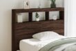 queen headboard with storage and lights