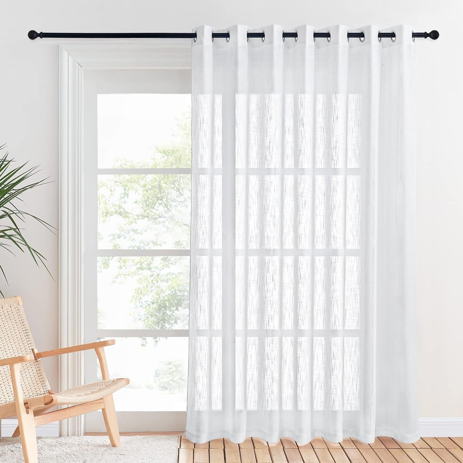 Elevate Your Home Decor with Modern Sheer Door Panel Curtains