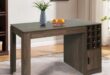 counter height kitchen table with storage