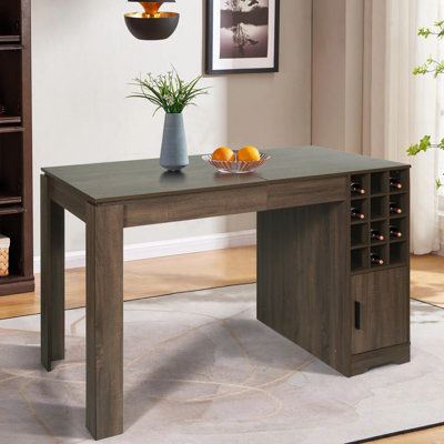 Elevate Your Kitchen Experience with a Counter Height Table Featuring Ample Storage Space