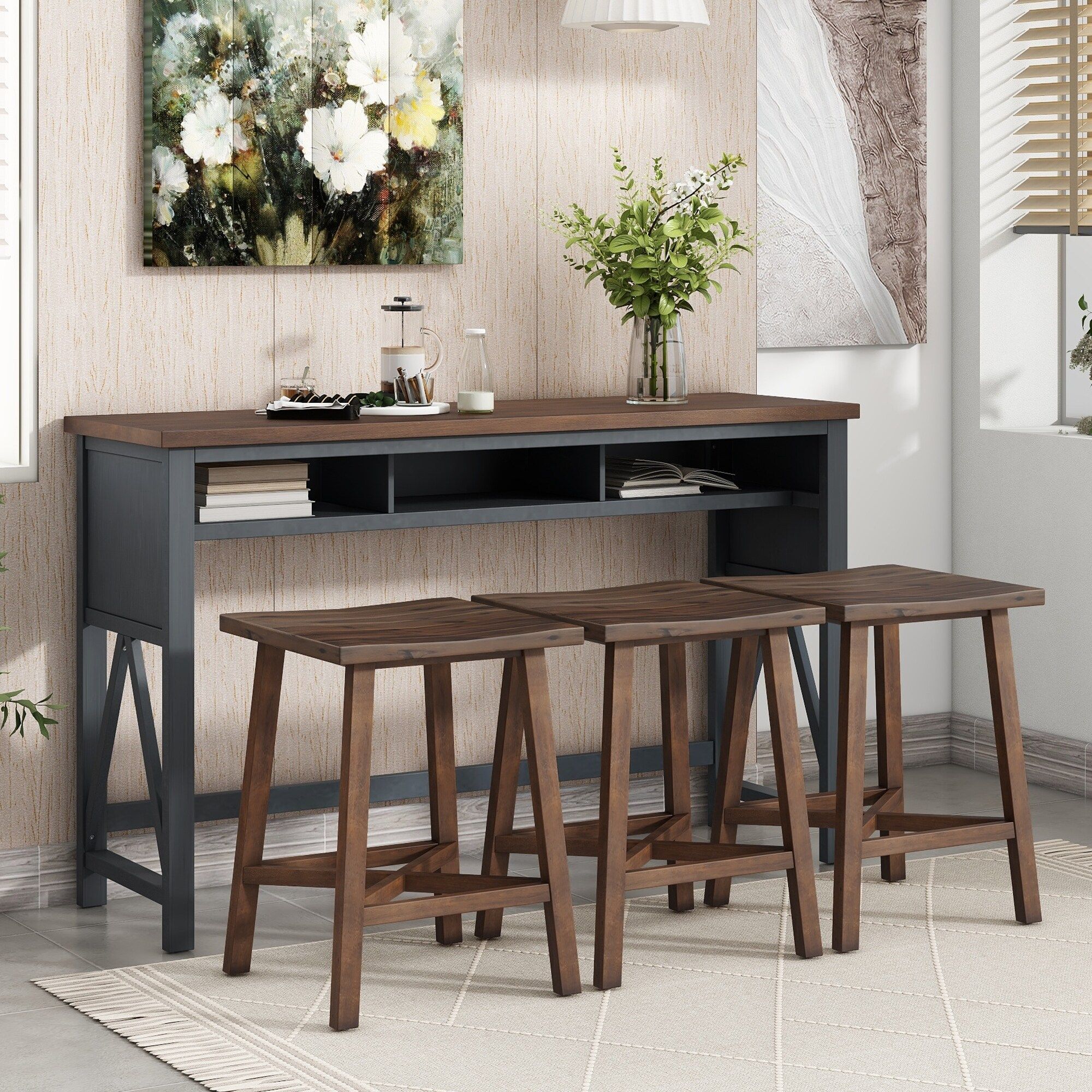 Elevated Storage Solutions: The Versatile Beauty of Counter Height Tables