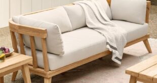 Wooden Frame Sofa With Cushions