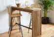 breakfast bar table and stools