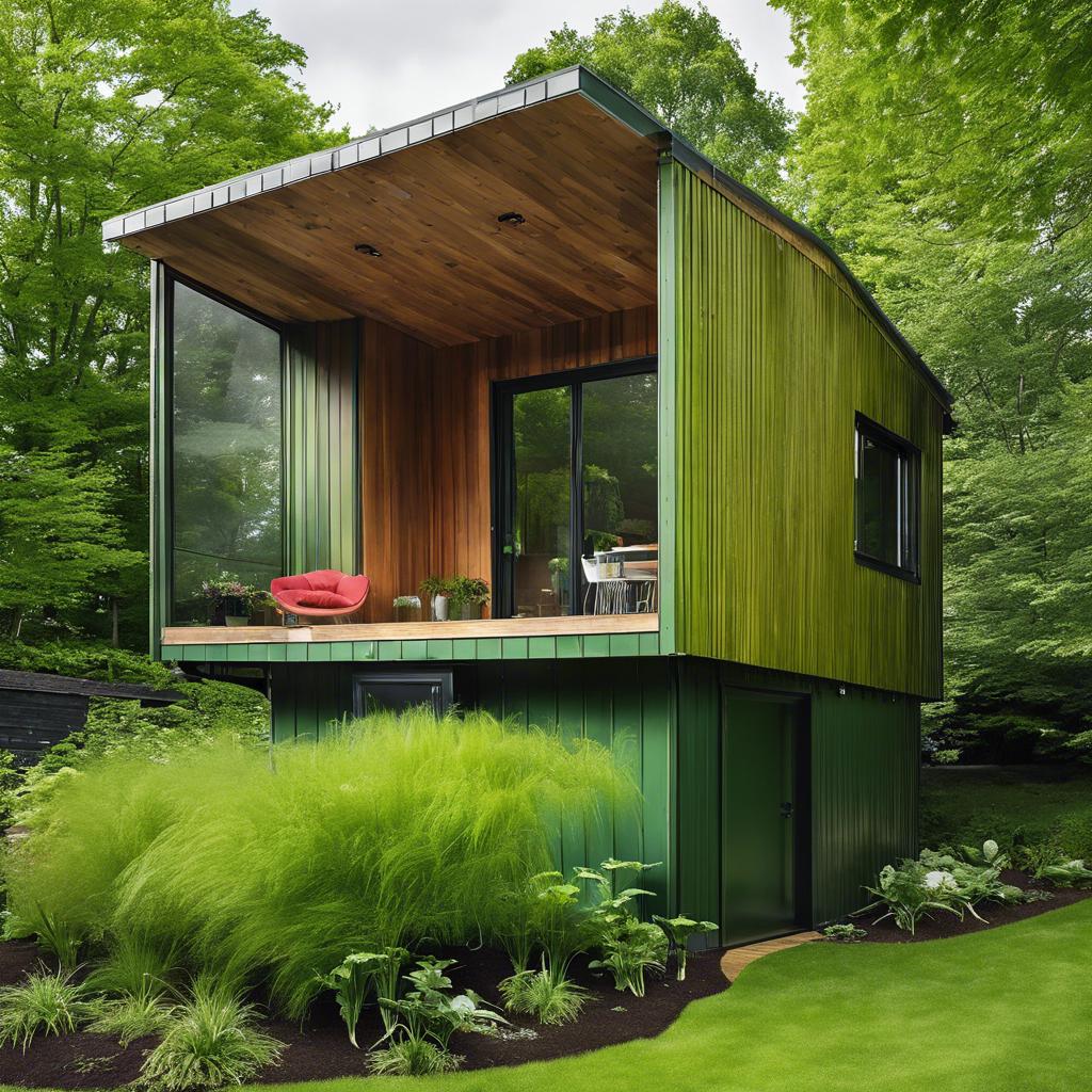 Emerald Oasis: The Eco-Friendly Modern Shed with a Green Roof