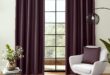 Contemporary Faux Silk Eyelet Curtains