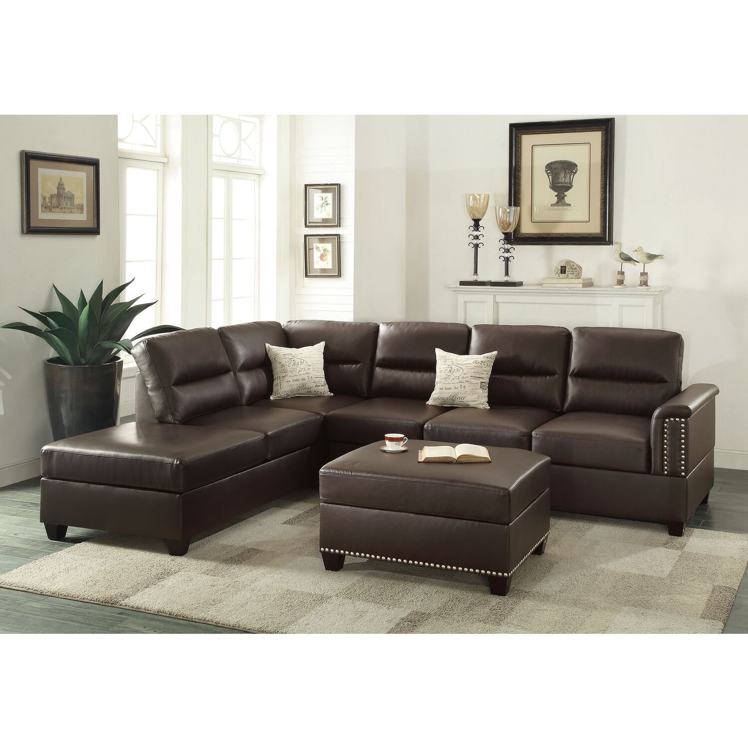 Luxurious Chocolate Brown Sectional Sofa with Chaise: The Ultimate Comfort and Style