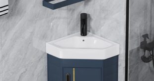 corner bathroom vanity with sink