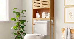 bathroom space saver over toilet