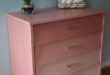 pink dresser