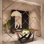 Mirrored Glass Living Room Furniture