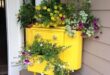 Garden Containers with Old Drawers