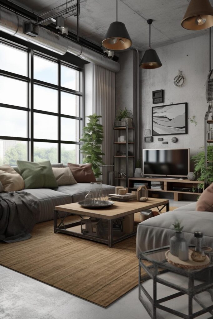 Industrial Living Room Designs