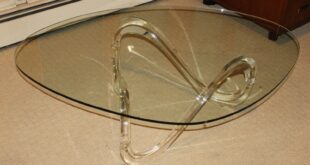 Clear Acrylic Glass Coffee Table