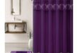 purple and black bathroom sets
