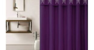 purple and black bathroom sets